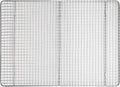 Winco 14" x 20" Silver/White 2/3 Size Wire Sheet Pan Grate | Elevates food to prevent sticking, Heavy-duty, Great for Entrees, Salads, Desserts and Appetizers