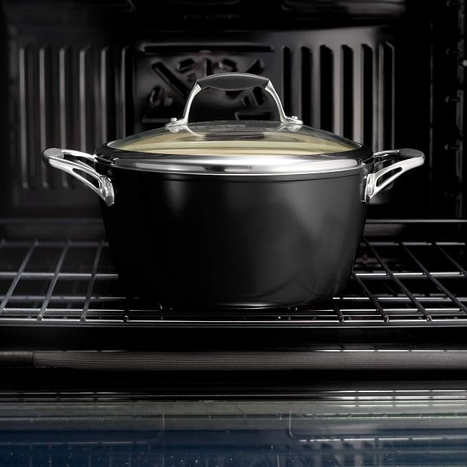Tramontina Ceramica Deluxe 10-Inch Frying Pan | Ceramic Non Stick Skillet, Oven-Safe, Metallic Black