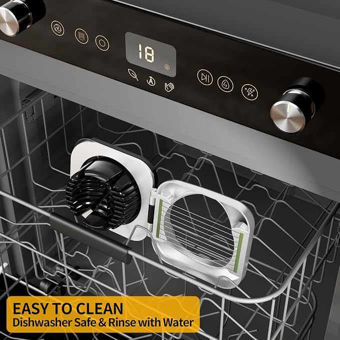 Multipurpose 3 in 1 Heavy Duty Egg Slicer, Stainless Steel Wire, Dark Black | Not Dishwasher Safe, Rust Resistant, Egg Cutter for Hard Boiled Eggs, Soft Food and Soft Fruit, Salads, Butter, Cheese, Spam