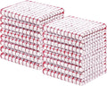 Homaxy 16 Pack Terry Kitchen Dish Cloths, 12"x12", Red | Super Soft and Absorbent Dish Rags, Quick Drying Reusable Dish Towels for Washing Dishes