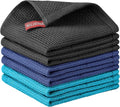 Nialnant 100% Cotton Waffle Weave Kitchen Towels, 6 Pack, 12x12 Inches | Absorbent Quick Drying Dish Rags, Dish Cloth for Washing Dishes, Multipurpose Cleaning Rags