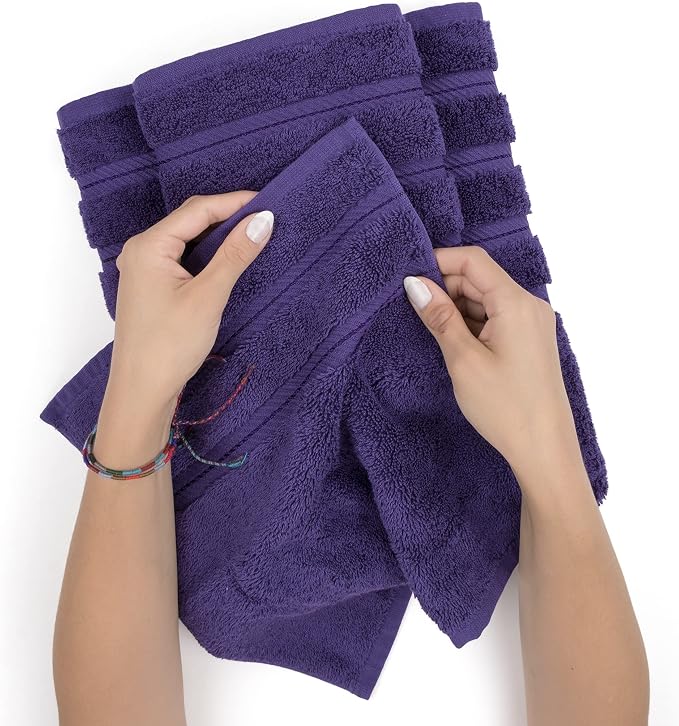 American Soft Linen 100% Cotton Luxury Turkish Towels, 4 PC Bath Towel Set | Soft Absorbent Quick Dry OEKO Tex Standard 100 Certificated Durable Machine Washable Premium Hotel Quality