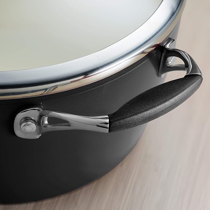 Tramontina Ceramica Deluxe 11-Inch Saute Pan with Lid | Ceramic Non Stick Deep Skillet, Oven-Safe, Metallic Black