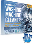 CleanHike Washing Machine Cleaner Tablets, Descaler, HE, 24 Pack | Washing machine cleaner tablets, Deep cleaning descaler, HE front & top load, Removes odor & buildup, 24 pack