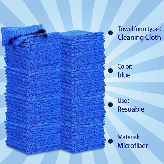 50 Pcs Dry Erase Cloth,6 X 6 Inch,Green/Blue/Yellow/Pink/Orange | Cleaning Rags Reasonable Whiteboard Cloth Kitchen Towels Microfiber Towels Cars Wash