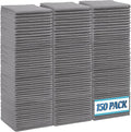 HOMEXCEL 150PK Microfiber Cleaning Cloth, Cleaning Rag for Home, 11.5x11.5 | Reusable, Lint Free, Scratch-Free and Highly Absorbent Towels for Kitchen, Window and Glass, Cars, Grey