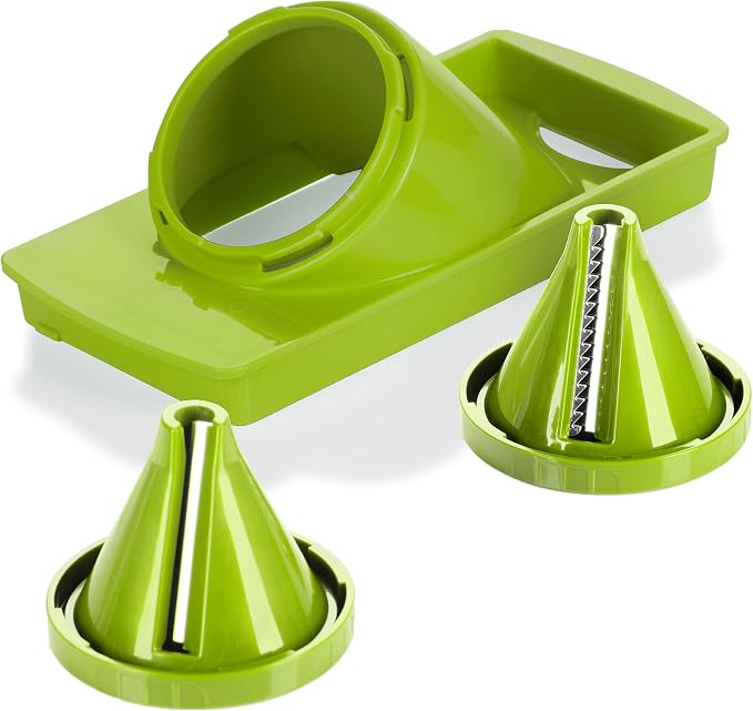 Genius Nicer Smart 3 Pieces Cutter Decorative Spirals Juliennes Julietti Vegetable Spaghetti, Kiwi