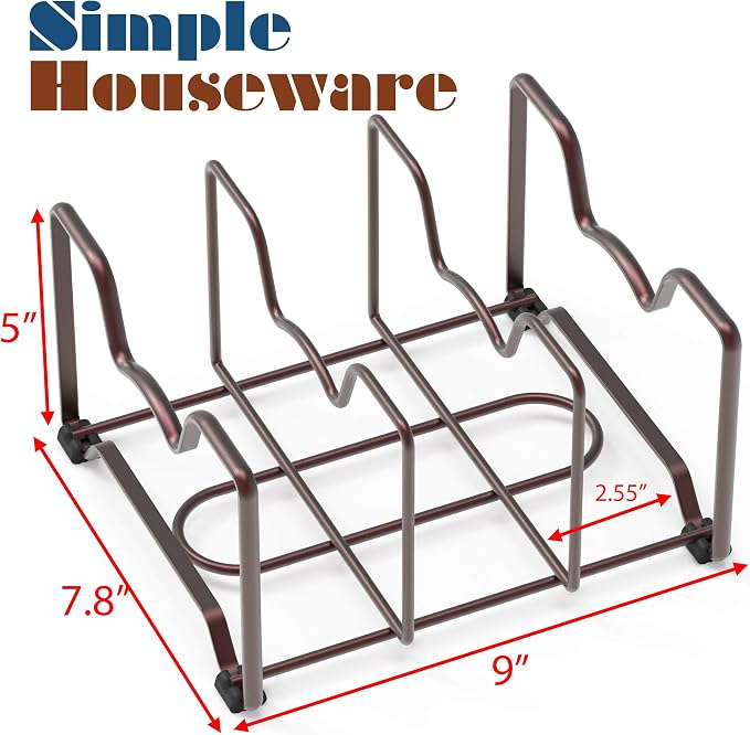 Simple Houseware Kitchen Houseware Organizer Pantry Rack, Bronze