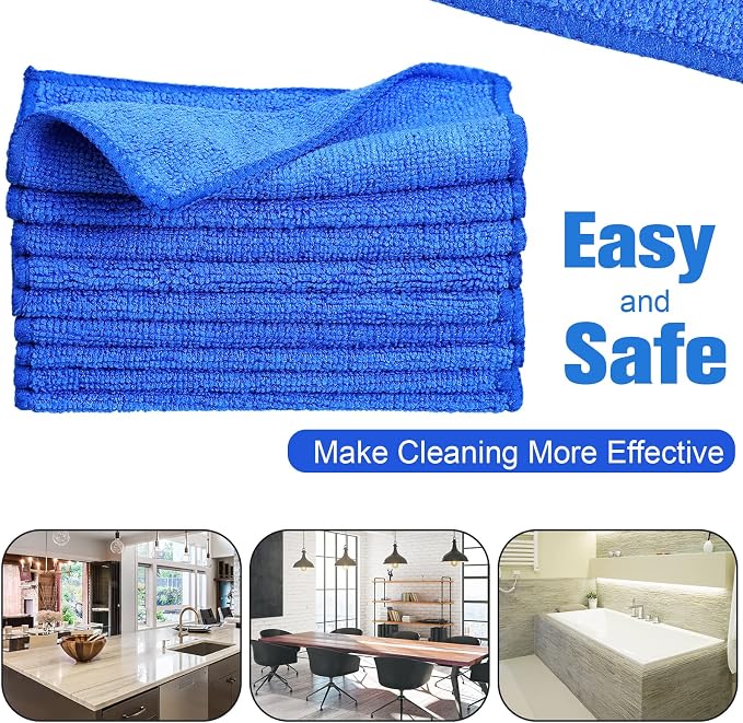 30 Pcs Dry Erase Cloth,6 X 6 Inch,Blue | Cleaning Rags Reasonable Whiteboard Cloth Kitchen Towels Microfiber Towels Cars Wash
