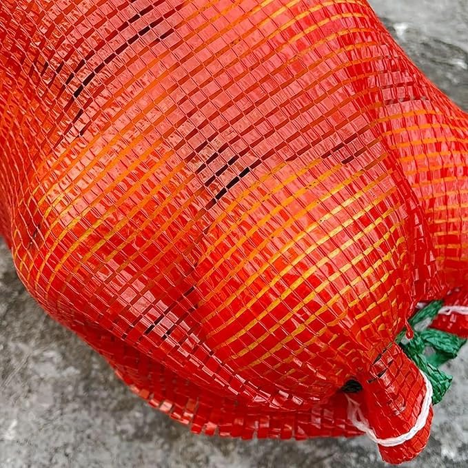 WUWEOT 50 Pack Extra Large Mesh Onion Bags, 31"×19" Mesh Produce Bags, Breathable Vegetable Bags, Reusable Storage Washable Net Bags with Drawstring for Onions Potatoes Citrus Crawfish