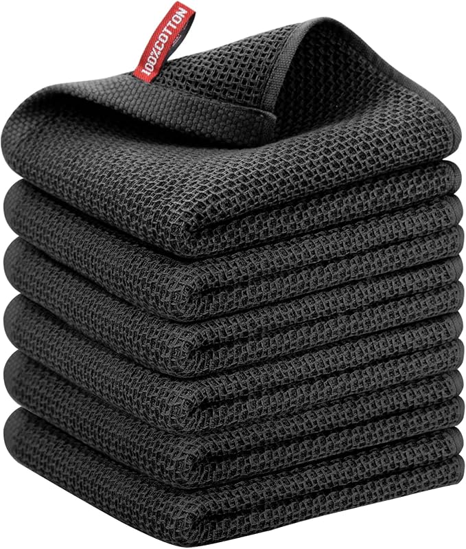 Nialnant Kitchen Hand Towels, 13 x 28 Inches, 100% Cotton | Dish Towel for Home, Soft Dish Cloth for Kitchen, Super Absorbent Tea and Bar Towels