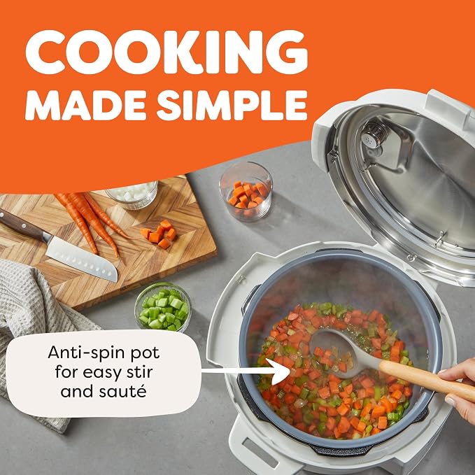 Instant Pot 6QT RIO 7-in-1 Multi-Cooker, Pressure Cooker, Slow cook, Sauté, Steam, Rice Maker, Yogurt, & Warmer, Sea Salt, 6 Quarts
