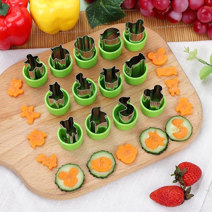 35 Pack Cookie Cutters Fruit Cutter Shapes Set Crinkle Cutter