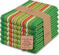 Urban Villa Kitchen Towel Cotton Dish Towel 20”x30”(Set of 6) Leaf Green