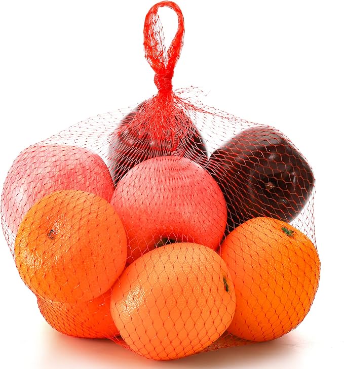 Frcctre 300 Pack Plastic Mesh Bags, Reusable 23 Inch Nylon Produce Grocery Toy Fruit Vegetable Onion Storage Mesh Bags, Seafood Shellfish Crab Boil Cooking Bag Packaging Supplies Net