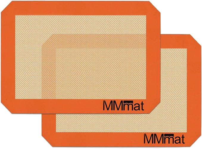 Best German Silicone Baking Mat - 2 Quarter Sheets Baking Mat | Non Slip Silicone Baking Sheet, Non Stick Reusable, BPA Free, PFOA Free, Non-toxic, Dishwasher Safe