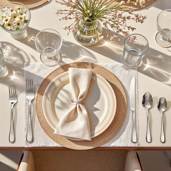 Silverware Set for 12,65 Piece Stainless Steel Flatware with Serving Utensil