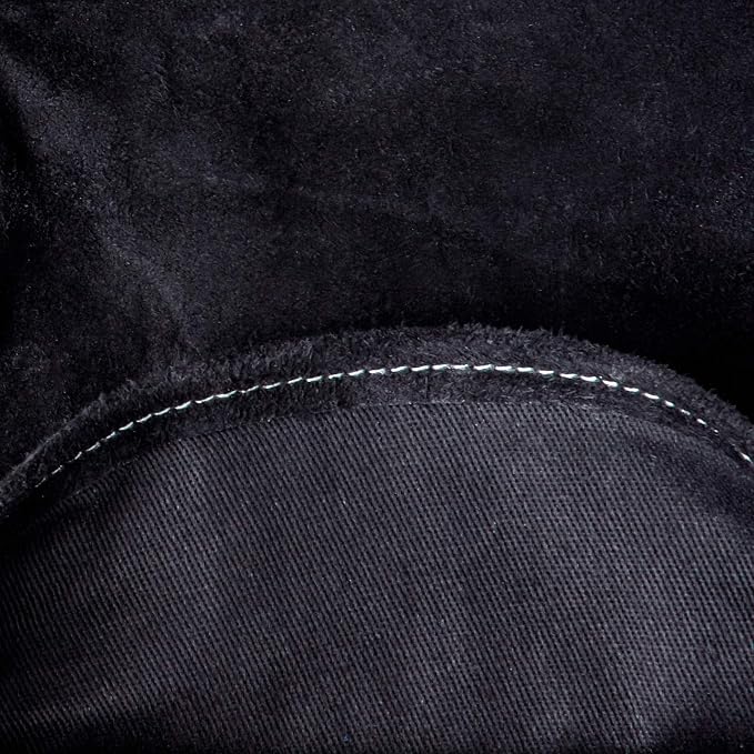 Outset 76604 Leather One-Size Grill Gloves, 15 inch, Black