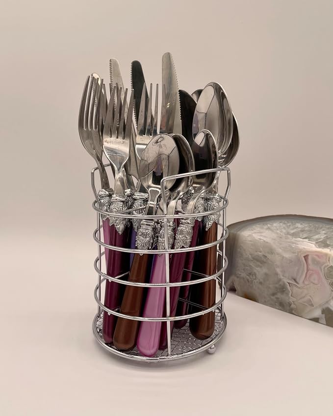 Gypsy Color Gala Mix & Match Stainless Steel Flatware Collection, Set of 16