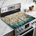 Vintage Tree of Life Stove Top Covers for Electric Stove, Electric Gas Stove Pad Heat Resistant Range Cooktop Protector for Home Decor Kitchen 28"x20"
