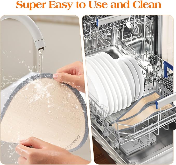Clear Silicone Countertop Protector Mat, Non Slip & Heat Resistant Mats for Kitchen Countertop (47.2" X 23.6")