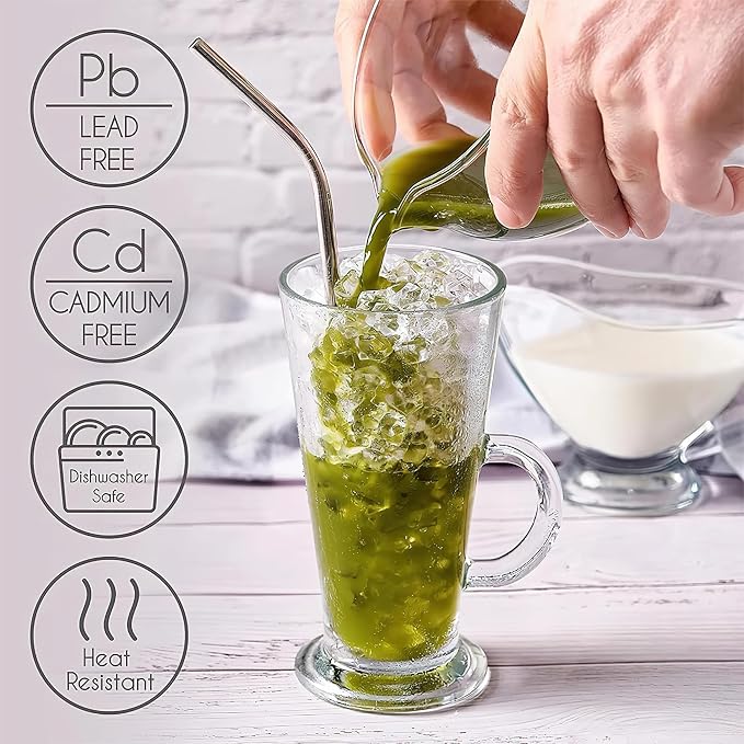 Matcha Bowl and Whisk Holder Set, Glass Matcha Bowl with Spout, Ceremonial Mixing Chawan, Clear Traditional Japanese Matcha Kit for Tea/Matcha Powder/Soup - Hammer Pattern