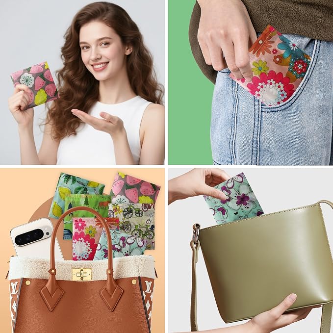Foldable Reusable Shopping Bags,6 Pack Heavy Duty Tote for Grocery | Lightweight Polyester, machine washable. Compact fold fits in purse. Sturdy 50lb capacity. Great for groceries&travel,Beach