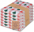 Urban Villa Kitchen Towel Cotton Dish Towel 20”x30” (Set of 6) Christmas Tree
