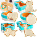 Uncrustable Sandwich Cutter & Sealer 5Pc Value Set | Make 5 Unique Fun Crustless Stuffed Shapes | Peanut Butter Jelly Kids Meals for Bento Lunch Box & Back to School- Bread