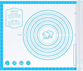 DANIA & DEAN 28"x20" Large Durable Silicone Baking Mat for Pastry and Bread | Non-Slip & Non-Stick Mat with Measurements, for Pizza, Pie Crust, Dough Rolling, Pasta & Sourdough, Reusable Counter Sheet