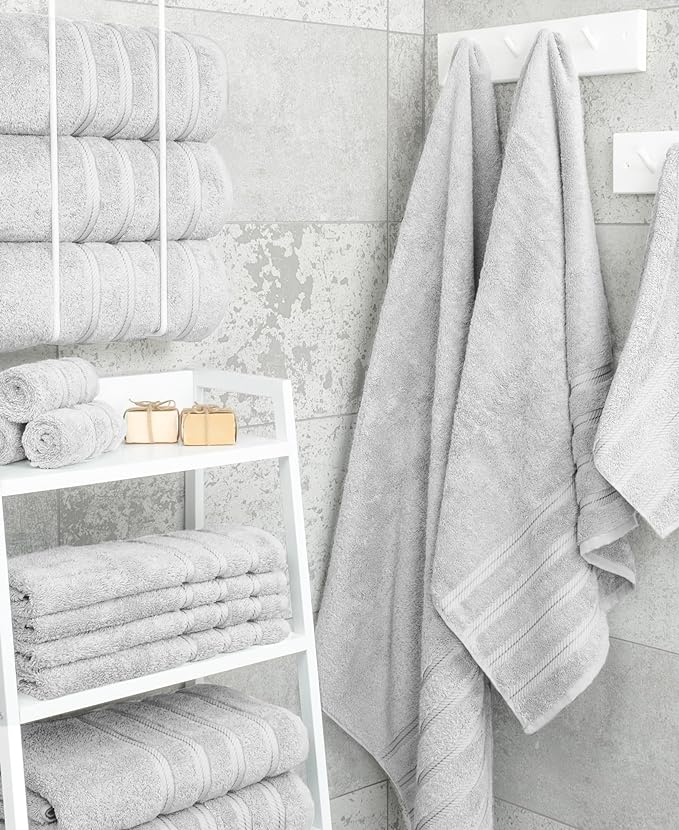 American Soft Linen 100% Cotton Luxury Turkish Towels, 4 PC Bath Towel Set | Soft Absorbent Quick Dry OEKO Tex Standard 100 Certificated Durable Machine Washable Premium Hotel Quality