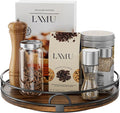 LAMU 12'' Rotating Lazy Susan Organizer, Wooden Lazy Susan Turntable | Pantry Storage for Table Top, Spice Organization, Cabinet, Kitchen, Bathroom Vanity, Table Decor