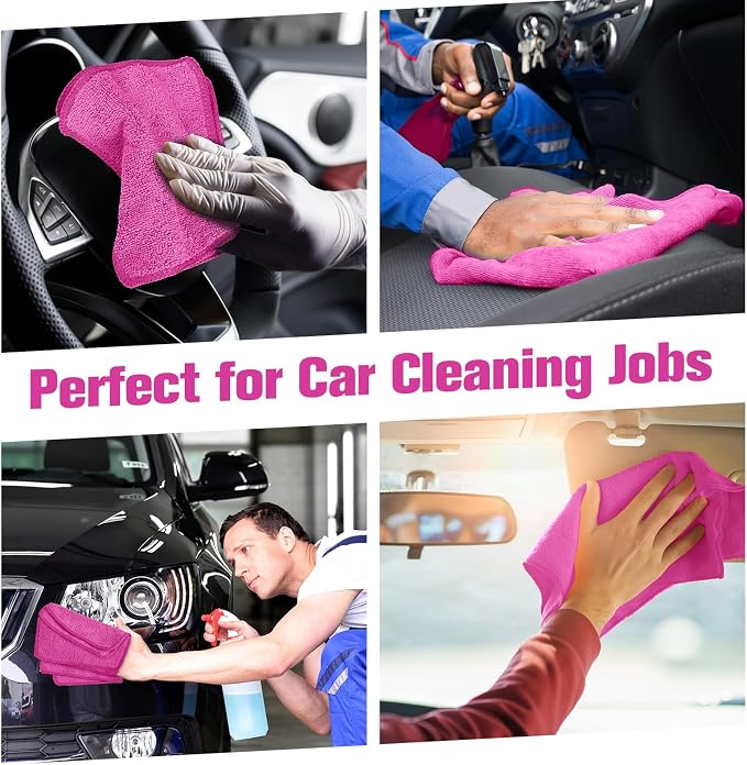 30 Pcs Dry Erase Cloth,6 X 6 Inch,Pink | Cleaning Rags Reasonable Whiteboard Cloth Kitchen Towels Microfiber Towels Cars Wash