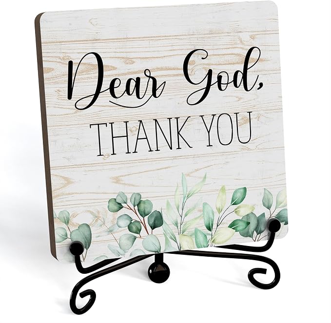 Home Decor, Farmhouse Shelf Decor For Living Room, Boho Aesthetic Table Decorations, Christian Gifts For Women Men, Entryway Tv Stand Fireplace Mantle Coffee Table Decoration (god-20)