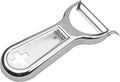 Kuhn Rikon "Swiss Metallic" Piranha Cross Peeler, Silver