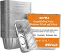 NUPICK Grease Cup Liners for Blackstone 17"/28"/36" Griddle | Drip Pan Liners for Blackstone 5017, Disposable Aluminum Foil Drip Pan Liner, 100 Pack