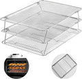 HIWARE Oven-Salf Collapsible Cooling Rack for Baking, 3 Tier 12”x 16.5”, Stainless Steel and Fit Half Sheet, Stackable Wire Cooling Racks for Cookie, Pizza, Cake