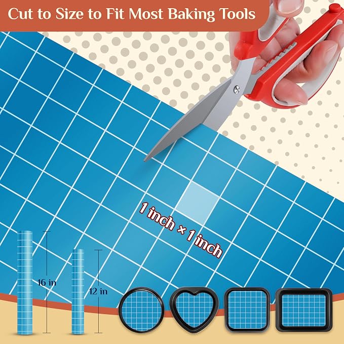 GTJ Silicone Baking Mat Roll, Reusable Baking Sheet Liners, 12 in x 6 ft | Free Cut to Size, Food-Grade, Non-Stick, Non-Slip, For Dough, Pastry, Air Fryer, Freeze Dryer, Oven Pan, Kitchen Counter