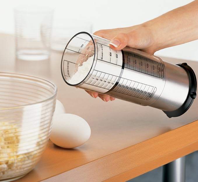 KitchenArt Professional Series 2 Cup Adjust-A-Cup, Champagne Satin, Adjustable, 1/8 to 2-Cup