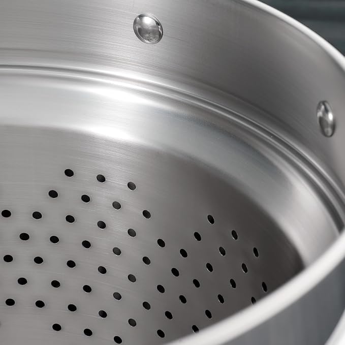 Tramontina Signature Stainless Steel Pasta Strainer Insert for Pot | Basket compatible with 8-Quart Stock Pot
