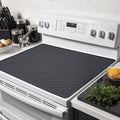 Stove Top Covers for Electric Stove - 28" x 20" Thickened Silicone Stove Mat for Glass Top Stove, Heat Resistant Cooktop Protector, Ceramic Range Covers, Dish Drying Mat for Home Kitchen, Black