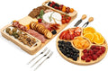 Charcuterie Boards Set, Bamboo Cheese Tray with Serving Accessories | Meat Cheese Platter, Movie Nights, Family Gatherings, BBQ Picnic Essentials, Dinner Party Hosting Appetizer, Wine Nights