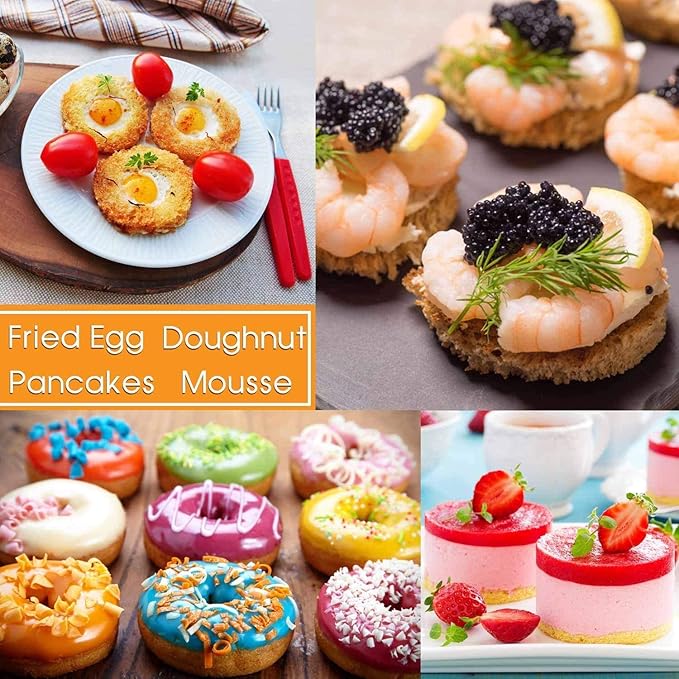 HULISEN Biscuit Cutter Set 11-Pc, Stainless Steel Round Cookie Cutters | Dishwasher Safe, Storage Tin, 11 Nested Sizes, Clean Cutting Edge, Scones Donuts English Muffins