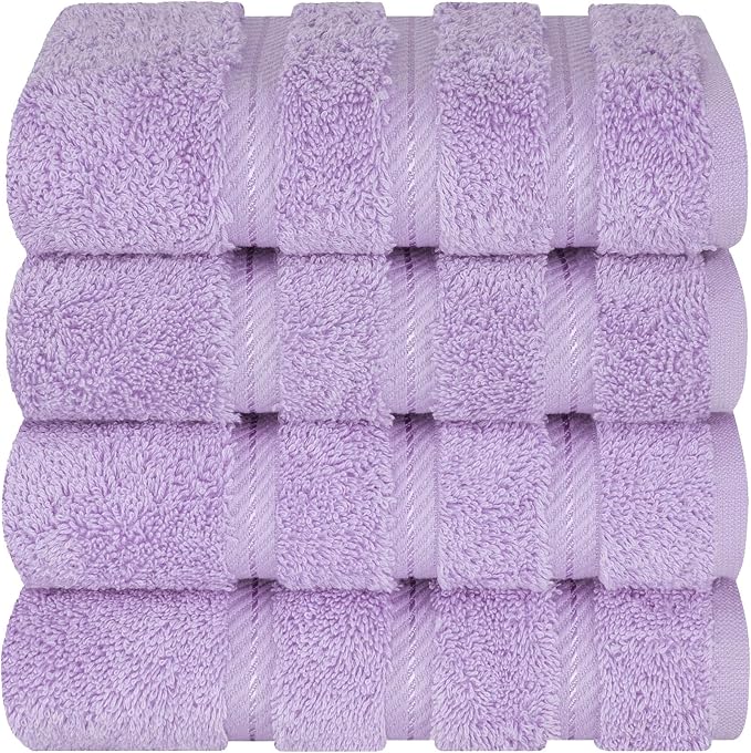 American Soft Linen 100% Cotton Luxury Turkish Towels, 4 PC Hand Towel Set | Soft Absorbent Quick Dry OEKO Tex Standard 100 Certificated Durable Machine Washable Premium Hotel Quality