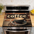Stove Top Cover Coffee Cup 28.5x20.5Inch for Electric Stove,Heat Resistant Silicone Cooktop Protector,Glass Stove Cover Mat,Anti Scratch Countertop Protector