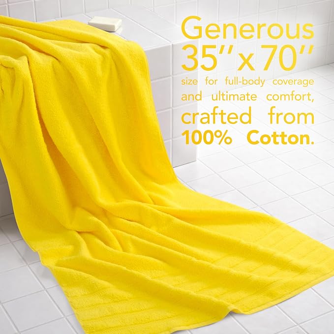 American Soft Linen 100% Cotton Luxury Turkish Towels, 35x70 XL Bath Sheet | Soft Absorbent Quick Dry OEKO Tex Standard 100 Certificated Durable Machine Washable Premium Hotel Quality