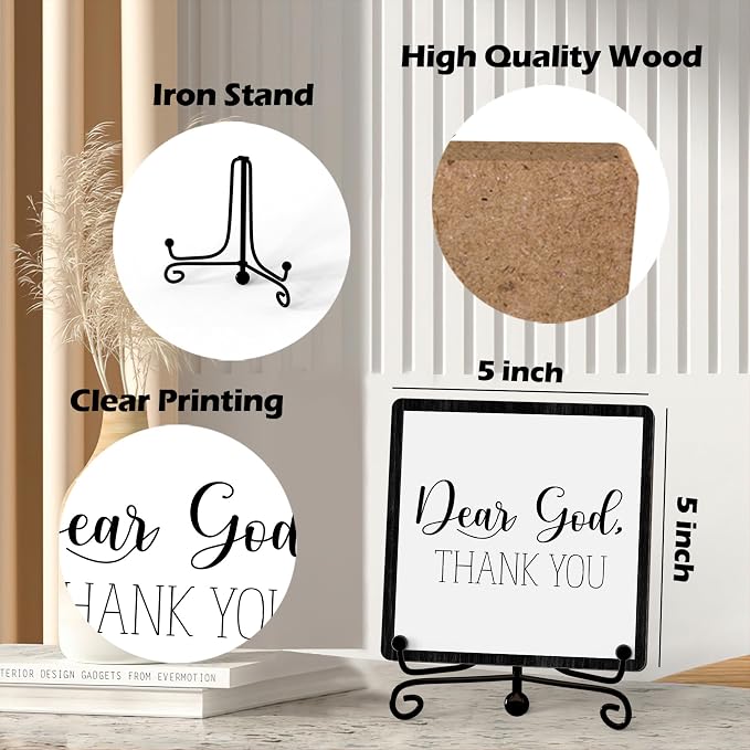 Home Decor, Farmhouse Shelf Decor For Living Room, Boho Aesthetic Table Decorations, Christian Gifts For Women Men, Entryway Tv Stand Fireplace Mantle Coffee Table Decoration (god-11)