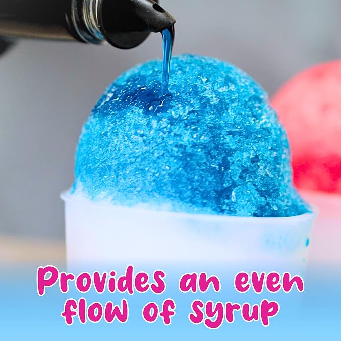 Hawaiian Shaved Ice Syrup Precise Control Bottle Pourers, 10-Pack | Professional Pour Spouts, For Snow Cone & Drink Flavors