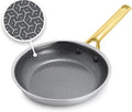 GreenPan Hybrid 8" Stainless Steel Frying Pan, Ceramic Nonstick Skillet | APEX Tri-Ply Pan, PFAS-Free Thermobond Nonstick, Induction & All Cooktop Compatible, Dishwasher & Oven Safe up to 850F, Gold