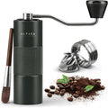Premium Manual Coffee Grinder for Espresso, Pour Over & French Press with Stainless Steel Conical Burr, Precision Adjustable Hand Grinder, Compact Travel Size - by Alpaca Ventures
